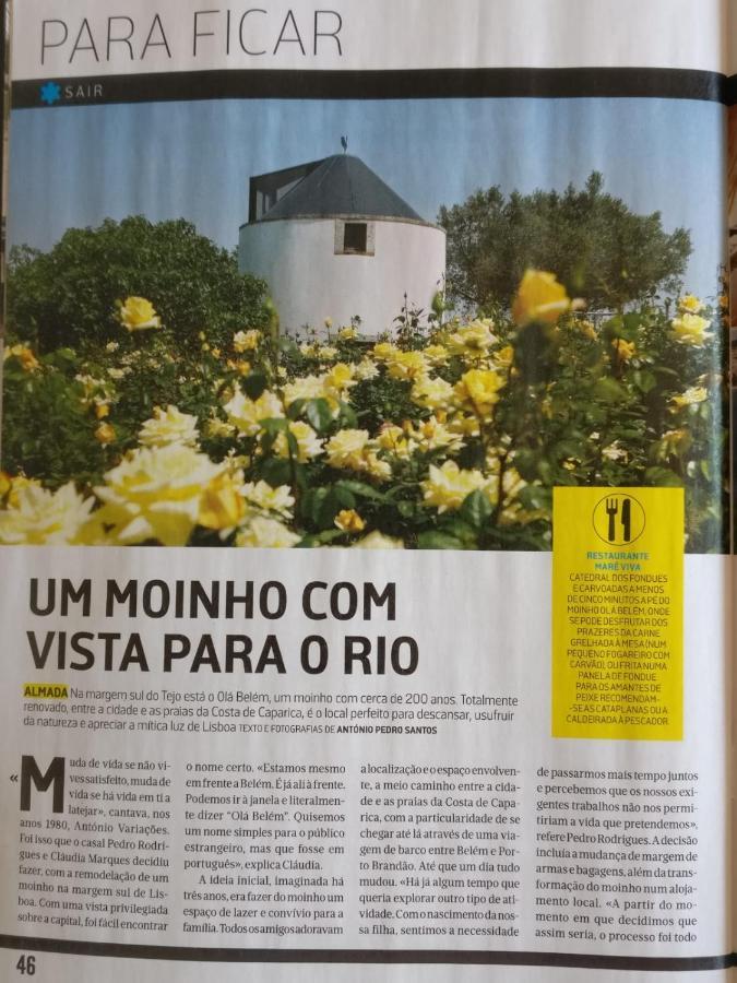 Bed and Breakfast Olá Belém! Cozy Windmill, Stunning views to Lisboa Costa da Costa da Caparica Exterior foto